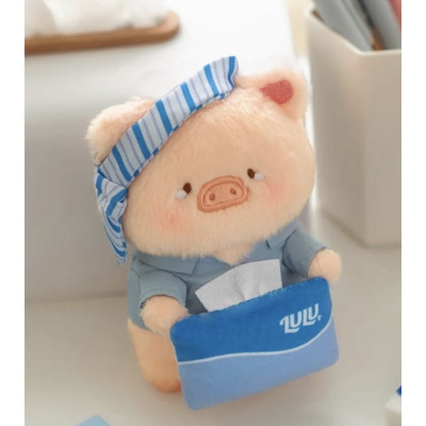 LuLu the Piggy My Workplace Partners Plush Keychain Blind Box Series: Going To Pieces Lu (Confirmed Style)