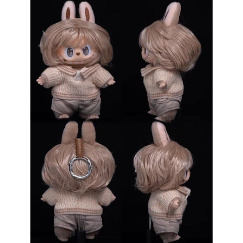 Labubu The Monsters Hair Salon Vinyl Plush Pendant Blind Box Series: Warm Oat (Confirmed Style)