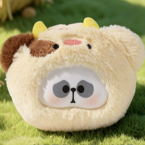 Mr.PA Critter Pals Plush Pendant Blind Box Series: Moo Moo Cow (Confirmed Style)
