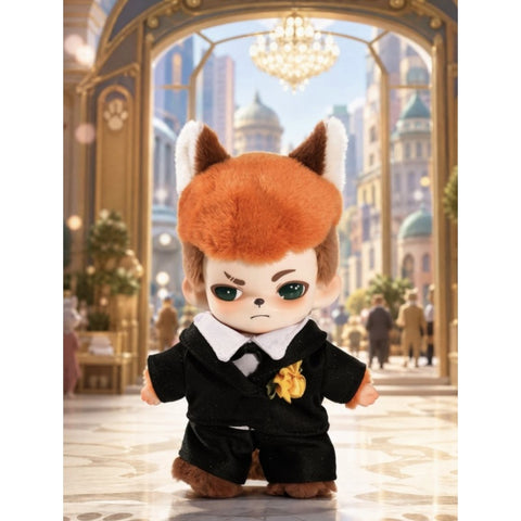 Boy Rayan × Zootopia 2 Mysterious Journey Plush Pendant Blind Box Series: Nick in Formal Wear (Confirmed Style)
