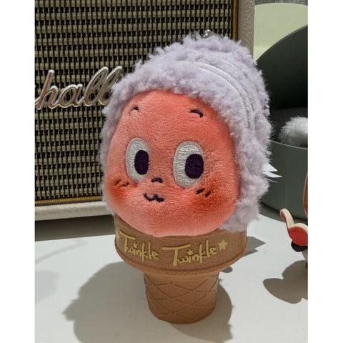 Twinkle Twinkle Moon Gelato Ice Cream Plush Pendant Blind Box Series: Purple Potato Gelato (Confirmed Style)