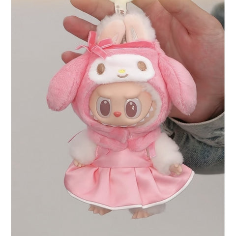 Labubu The Monsters Hello Kitty and Friends Vinyl Plush Pendant Blind Box Series: My Melody (Confirmed Style)