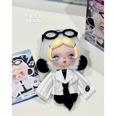 Skullpanda Off Mode Plush Pendant Bilnd Box Series: No Adulting (Confirmed Style)