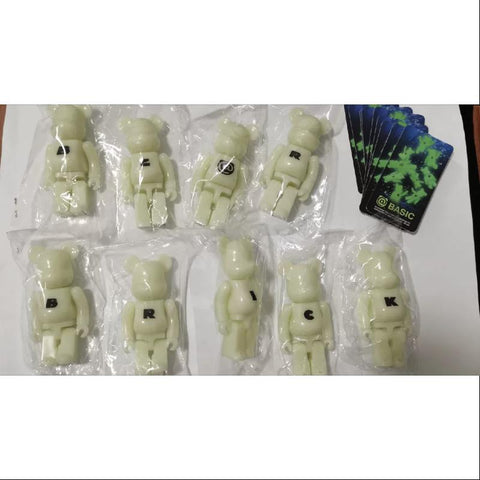 Bearbrick Series 44 BASIC SET 9PCS Glow in Dark 100% Medicom Be@rbrick