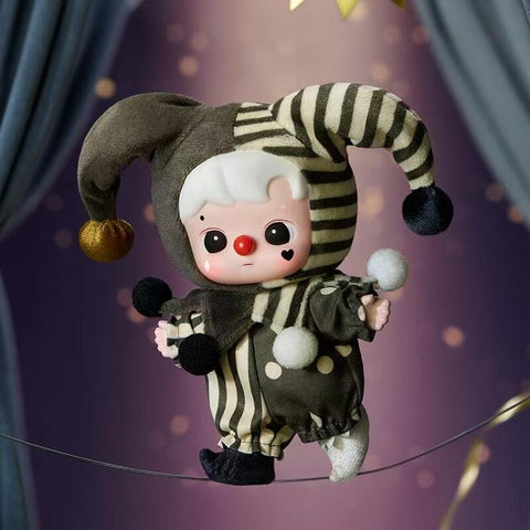 Hacipupu Pop Mart Why So Serious Vinyl Plush Pendant Series Silver Mist Clown