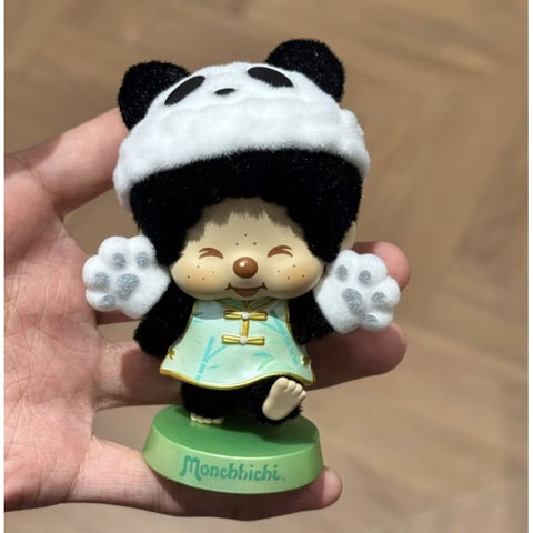 Monchhichi Global Journey Blind Box Series: Chubby Panda (Confirmed Style)