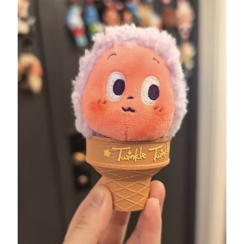 Twinkle Twinkle Moon Gelato Ice Cream Plush Pendant Blind Box Series: Purple Potato Gelato (Confirmed Style)