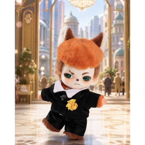 Boy Rayan × Zootopia 2 Mysterious Journey Plush Pendant Blind Box Series: Nick in Formal Wear (Confirmed Style)