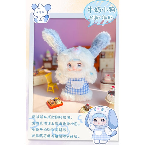 Nommi Puppy Diary Vinyl Plush Doll Series Milky Bark