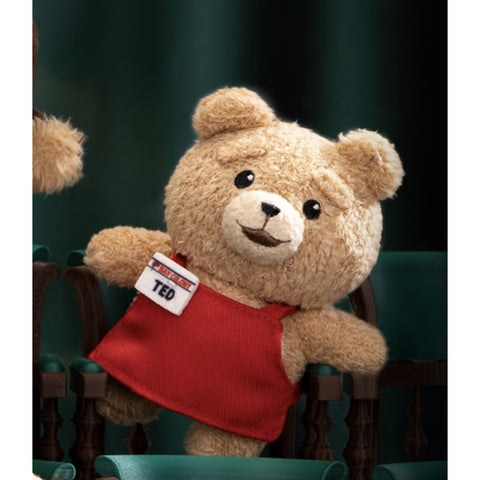 Ted2 2.0 Baby Ted Action Plush Pendant Blind Box Series: Cashier Ted (Confirmed Style)