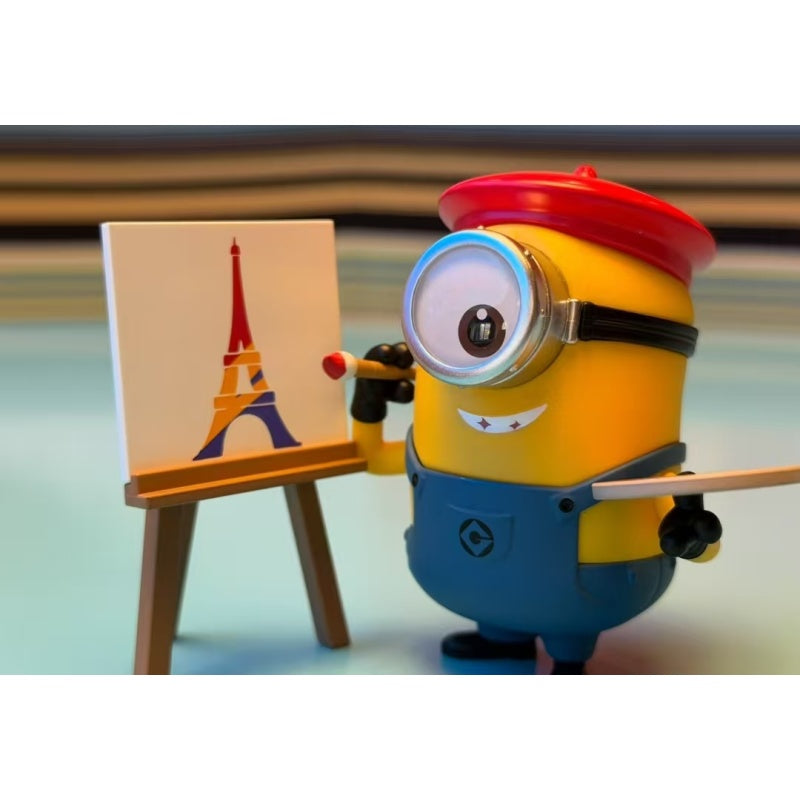 Minions Bello World Blind Box Series: Parisian Artist Stuart (Confirmed Style)