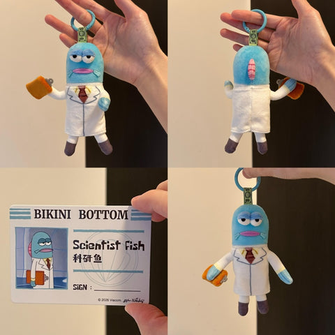 Bikini Bottom Buddies Whimsical Plush Blind Box Series 2: Scientist Fish (Confirmed Style)