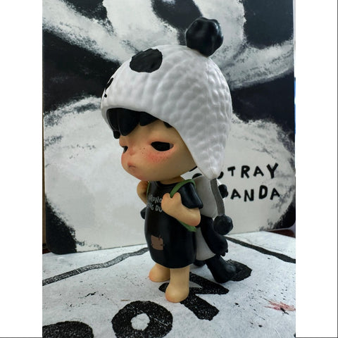 Hirono Stray Panda Art Toy Figurine 2024 Chengdu LIMITED