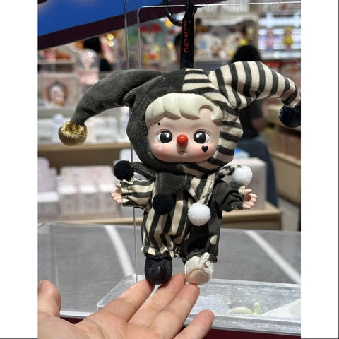 Hacipupu Pop Mart Why So Serious Vinyl Plush Pendant Series Silver Mist Clown