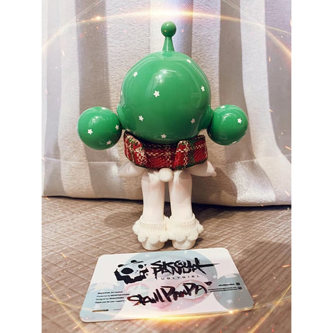 Skullpanda Green Christmas Limited Figurine