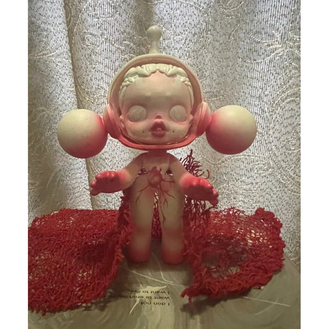 Skullpanda Red Dream Heart Baby Limited Figurine