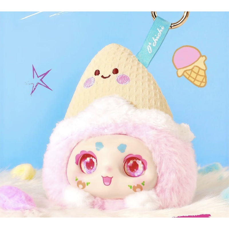 Kimmon Hat Bubble Plush Blind Box Series: Ice Cream Cone Hat (Confirmed Style)
