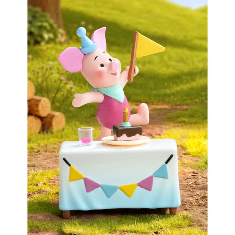Winnie the Pooh Let's Party Blind Box Series: Hopping Piglet (Confirmed Style)