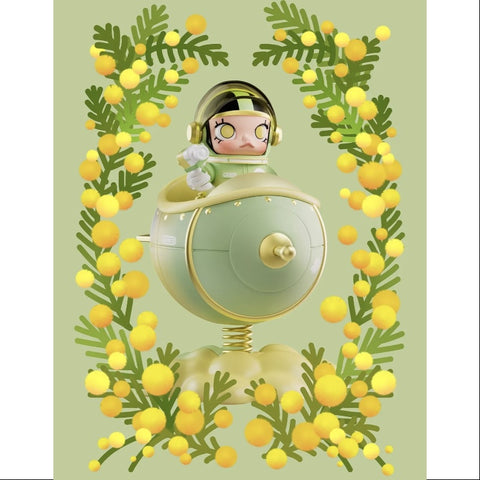 MEGA SPACE MOLLY 100% Blooming Series Golden Wattle 2025 Limited Edition