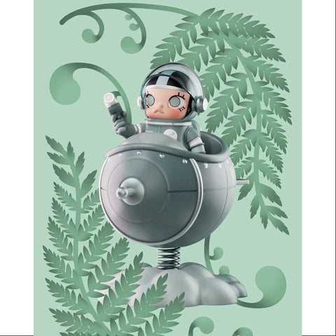 MEGA SPACE MOLLY 100% Blooming Series Silver Fern 2025 Limited Edition