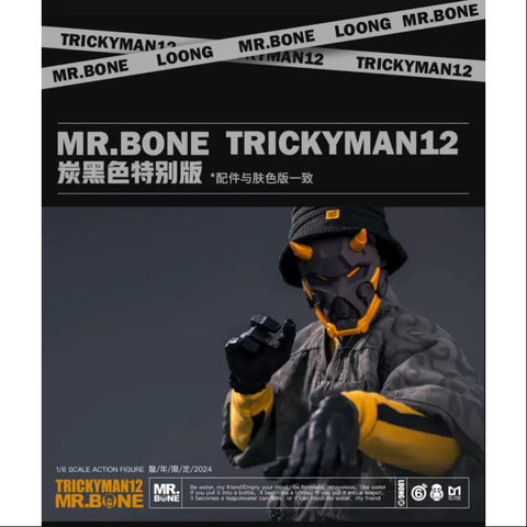 MR.BONE & TRICKYMAN12 BJD 1/6 SCALE ACTION FIGURE BLACK LIMITED