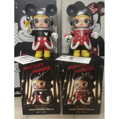 MEGA SPACE MOLLY 400% Mickey Mouse Mickey and Minnie Set 2022 Limited Edition