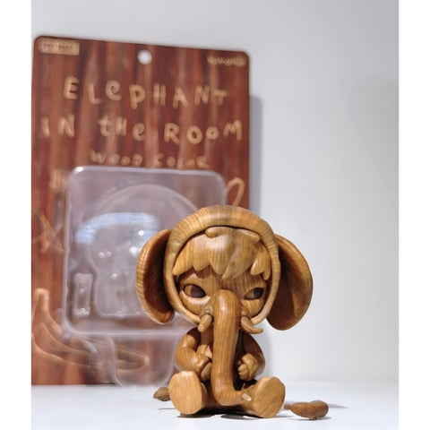 Hirono Elephant in the Room Wood Color Thailand 2024 Limited Edition