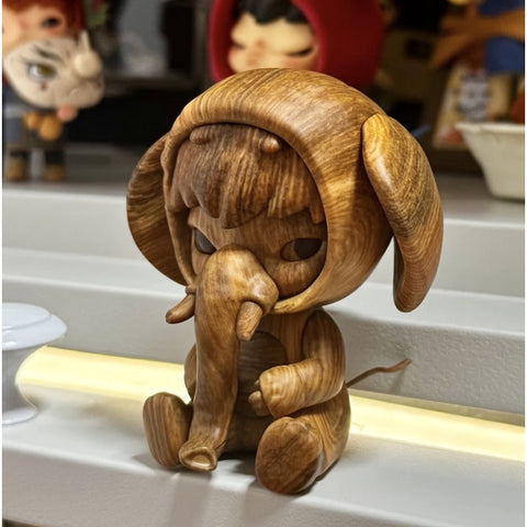 Hirono Elephant in the Room Wood Color Thailand 2024 Limited Edition