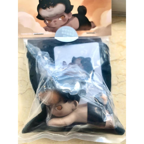 DIMOO Lay Down Black Shiba Inu Limited Figure