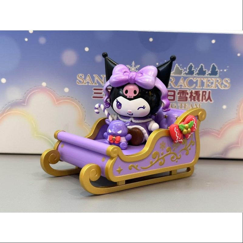 Kuromi Sanrio Characters Winter Sledding Team Series Kuromi