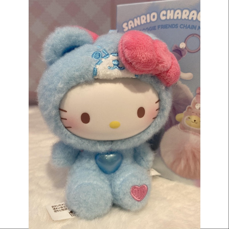 Hello Kitty Teddy Pajamas Plush Dolls Series Aqua Pajamas