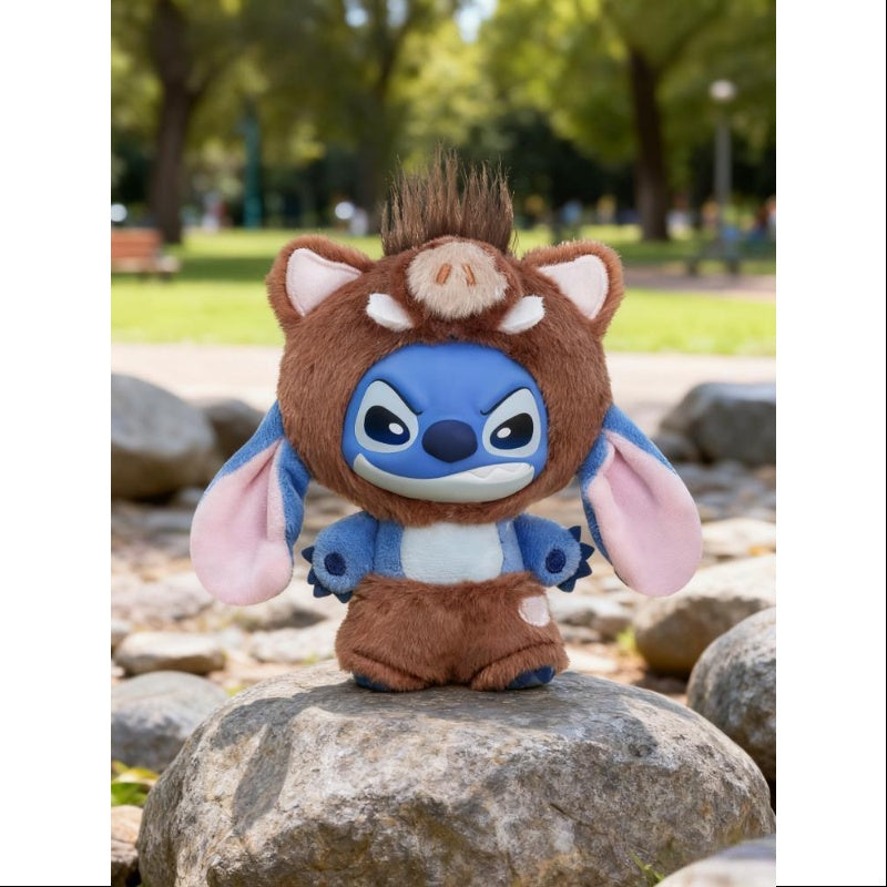 Disney Stitch Wild Animal Vinyl Pendant Series Wild Boar