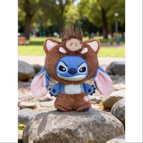 Disney Stitch Wild Animal Vinyl Pendant Series Wild Boar