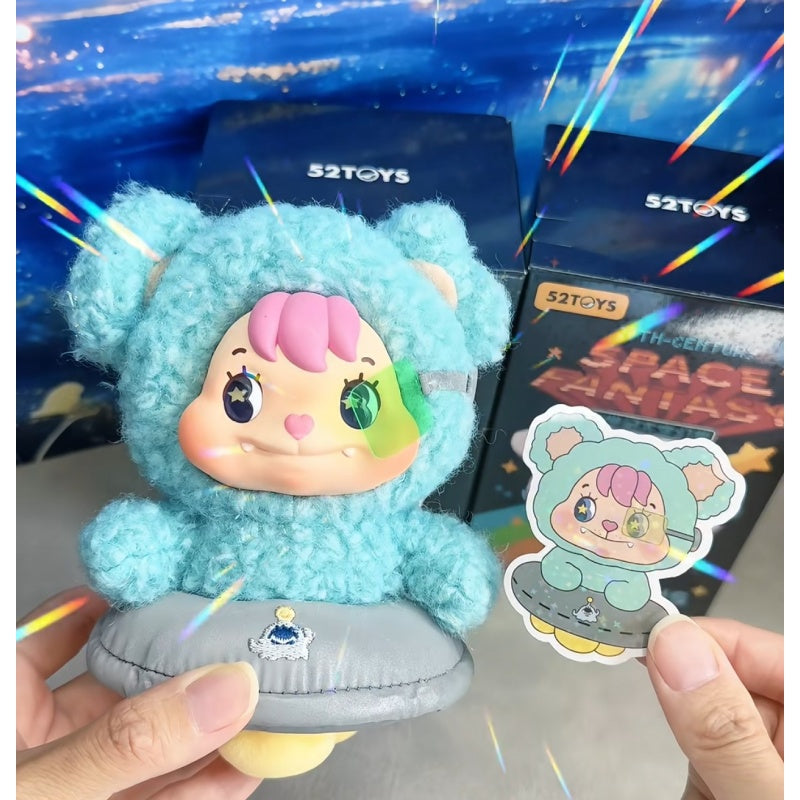Little Buns 20th-Century Space Fantasy Plush Pendant Blind Box Series: Unknown Aircraft - Bear Face (Confirmed Style)