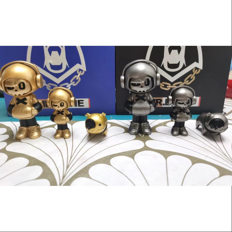 MR.BONE Golden Panda & Silver Panda & DOG SET LIMITED