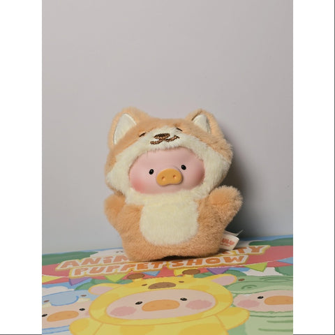 LuLu the Piggy Animal Party Puppet Show PVC Face Plush Keychain Whole Set Opened