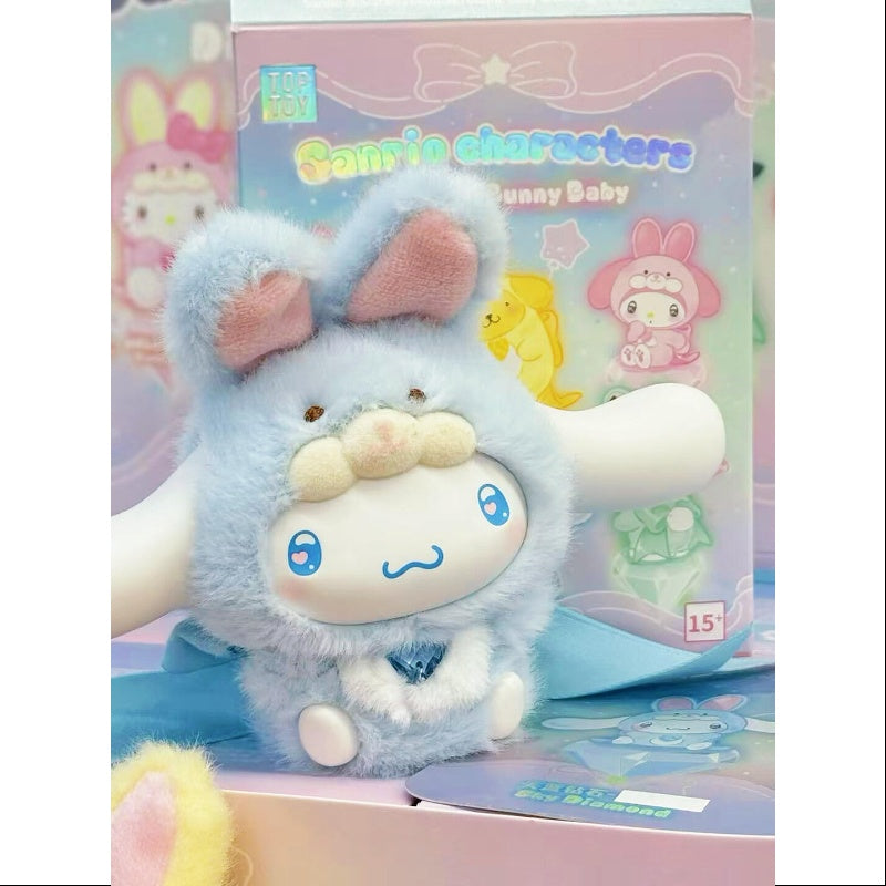 Cinnamoroll Sanrio Characters Diamond Bunny Baby Plush Doll Series Cinnamoroll