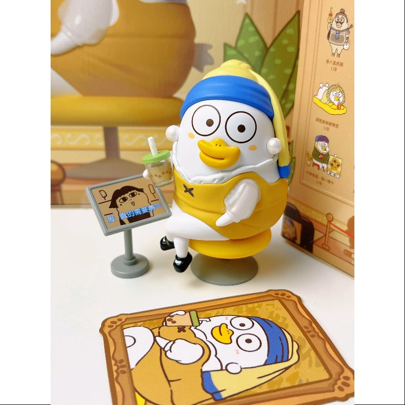 Duckyo Funny Museum Series Drinking milk tea