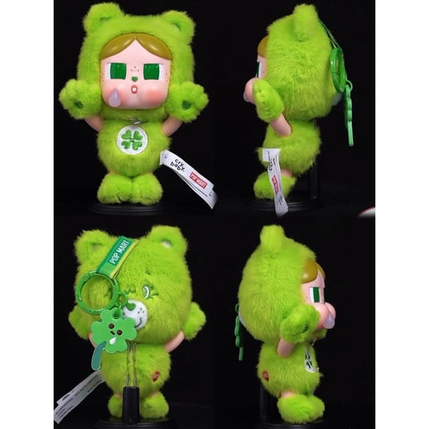 Crybaby × Care Bears Vinyl Plush Pendant Blind Box Series: Good Luck Bear (Confirmed Style)