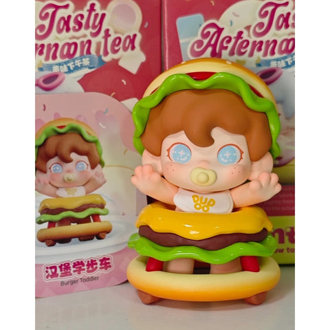 Dudoo Tasty Afternoon Tea Blind Box Series: Burger Toddler (Confirmed Style)