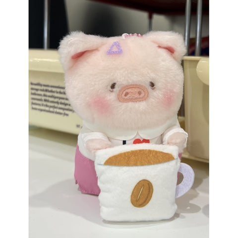 LuLu the Piggy My Workplace Partners Plush Keychain Blind Box Series: Coffee Break Lu (Confirmed Style)