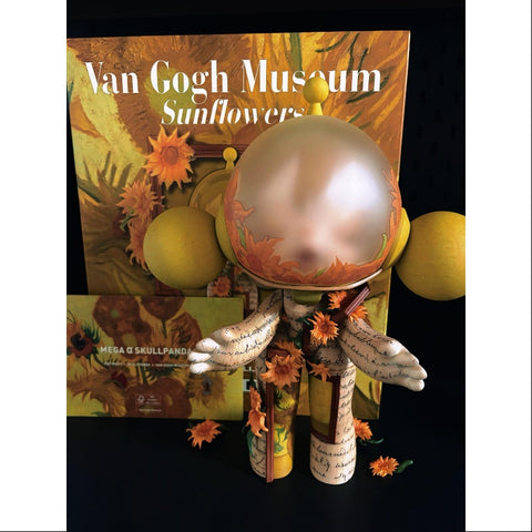 MEGA α SKULLPANDA Van Gogh Museum Sunflowers 400% 2025 Limited Edition