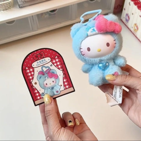Hello Kitty Teddy Pajamas Plush Dolls Series Aqua Pajamas
