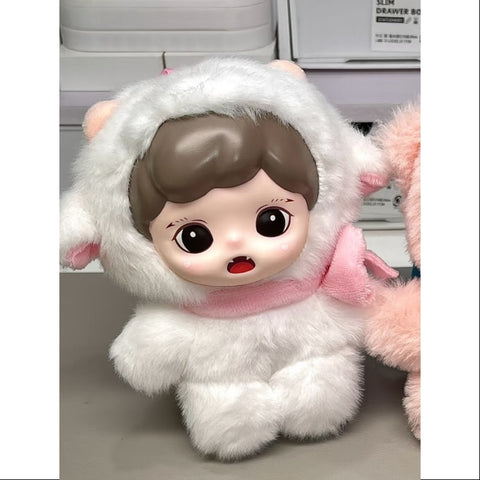 Baby Zoraa Fluffy Cabin Series Vinyl Plush Milky Sheep