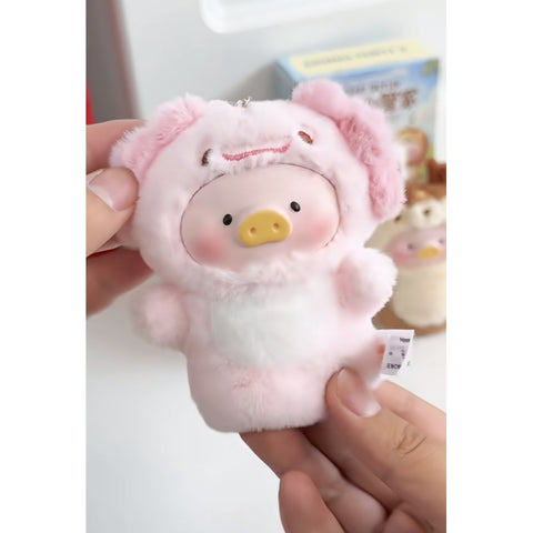LuLu the Piggy Cutest Butler PVC Face Plush Keychain Blind Box Series: Axolotl (Confirmed Style)