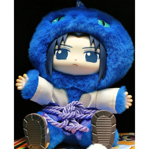 Sasuke Uchiha Naruto Shippuden Cute Beast Sitting Party Plush Doll Blind Box Series: Sasuke Uchiha (Confirmed Style)