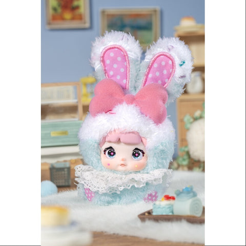 Nommi Baby Sweetheart Bunny Vinyl Plush Pendant Series Frost Cream