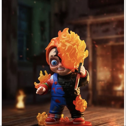 Chucky Franchise Series Flame Chucky