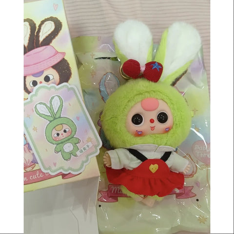Baby Three Macaron Cute Bunny Plush Series Dark green bunny
