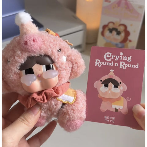 Crybaby Crying Round n Round Vinyl Plush Pendant Blind Box Series: The Pig (Confirmed Style)